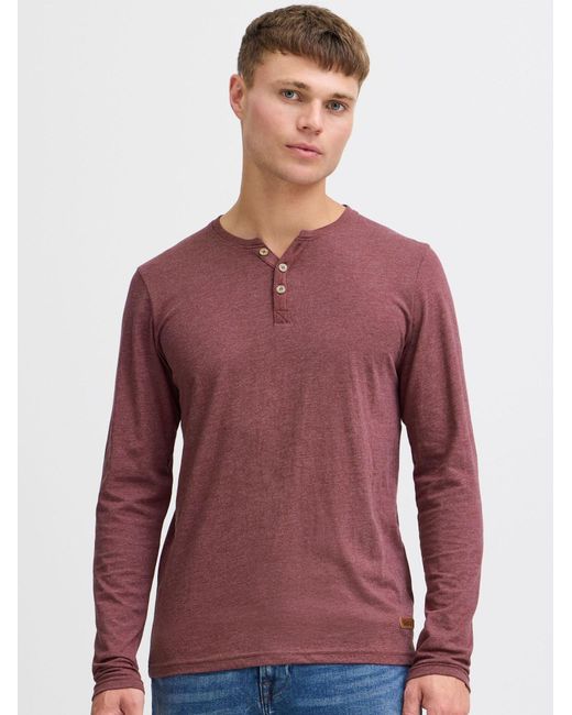 Solid Rundhalsshirt Volko in Red für Herren