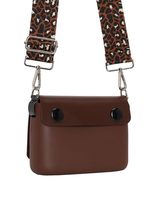 O bag Brown Umhängetasche Wasserabweisend O Pocket