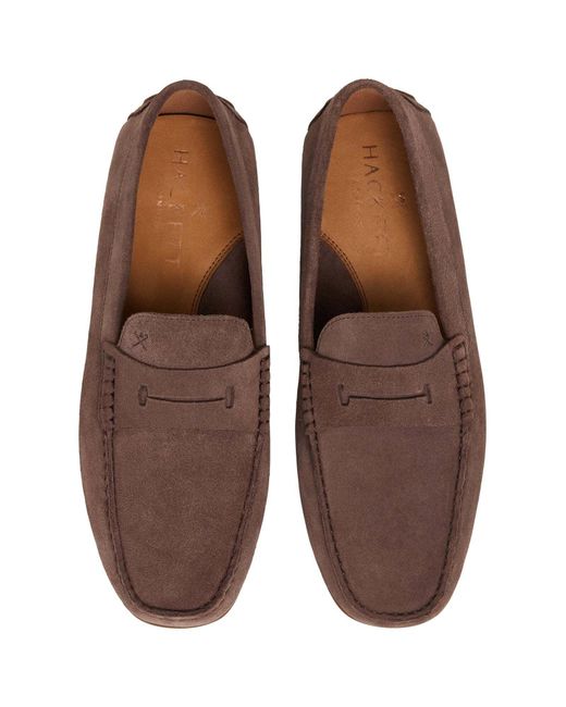 Hackett Mokassin Driver Saddle in Brown für Herren