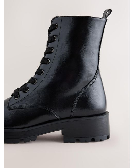 Next Black Schnürstiefelette