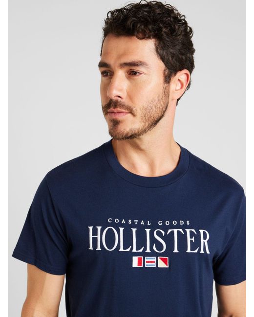 Hollister T-shirt 'coastal' in Blue für Herren