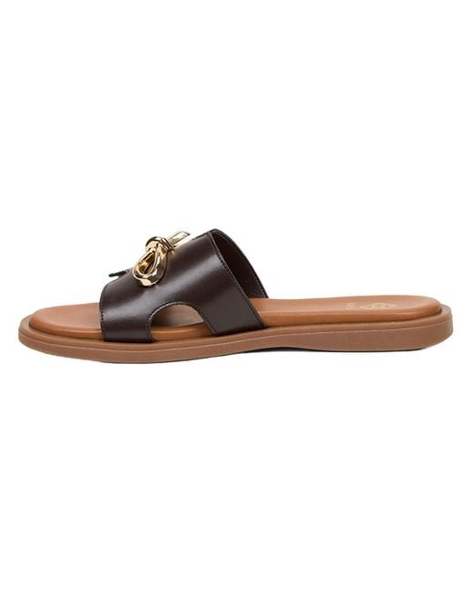 Desa Brown Pantolette Folien