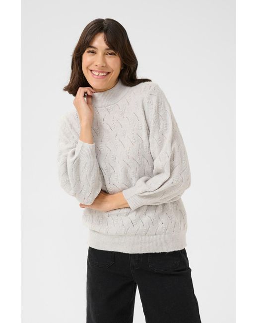 Kaffe White Pullover Rita