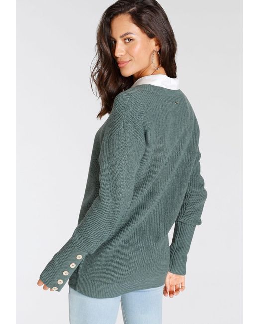 Laura Scott Green Pullover