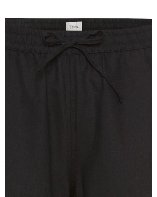Camel Active Black Relaxed Fit Sommerhose Aus Einem Leinenmix