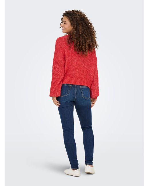 ONLY Red Pullover Onlida