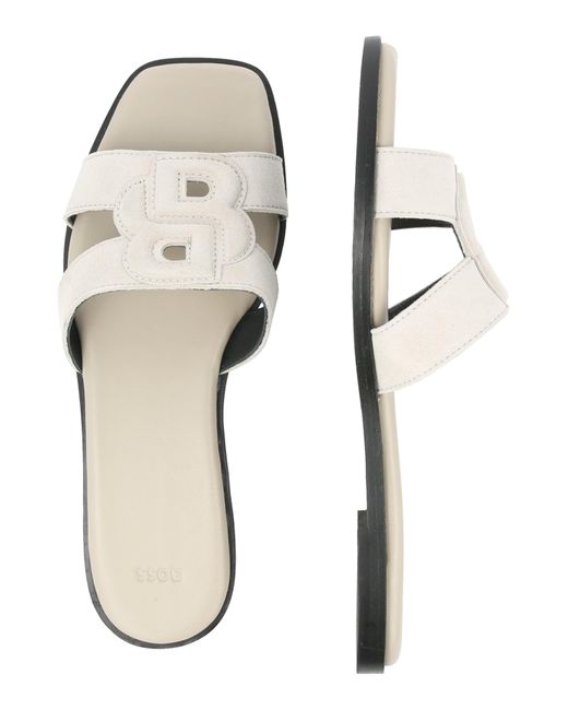Boss White Pantolette Charlize