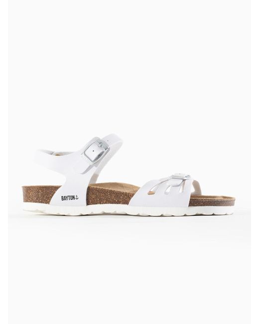 Bayton White Sandale 'Eos'