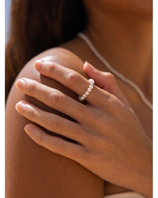 PURELEI White Ring Shiny Bloom