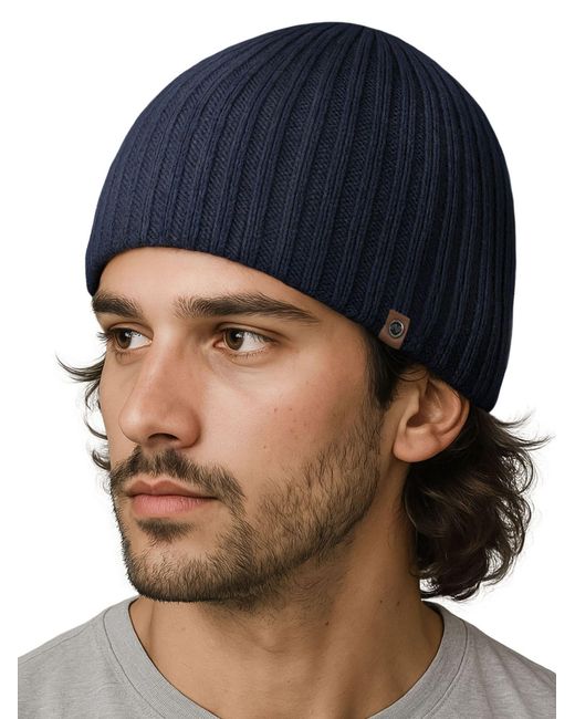 Neverless Mütze 2383 in Blue für Herren