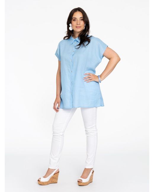 Yoek Blue Bluse