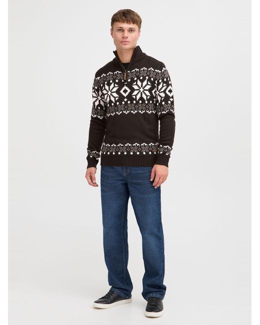 Solid Pullover Norwin in Black für Herren