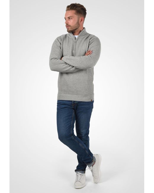 INDICODE Pullover Richard in Gray für Herren