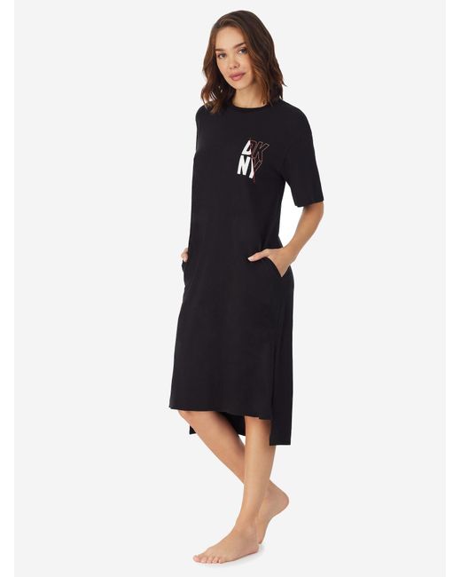DKNY Black Nachthemd Must Have Basic