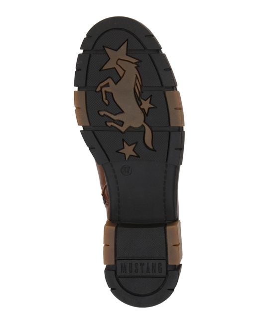 Mustang Brown Schnürstiefelette