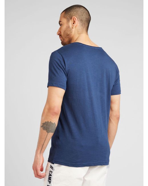 Mustang T-shirt 'allen' in Blue für Herren