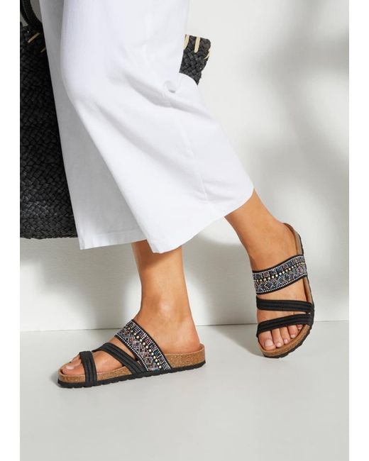 Lascana Black Pantolette