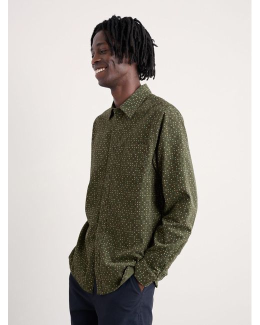 Seasalt Cornwall Hemd Shoreman Printed in Green für Herren