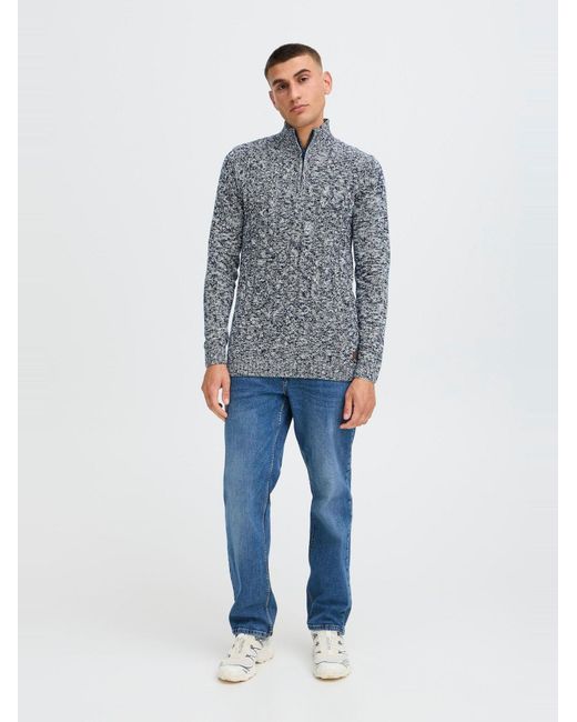 Solid Pullover Sdrichart in Blue für Herren