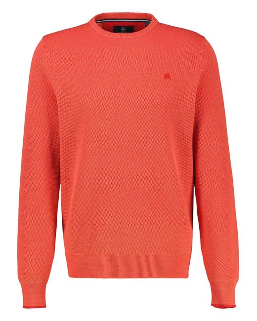 Lerros Pullover Basic in Red für Herren