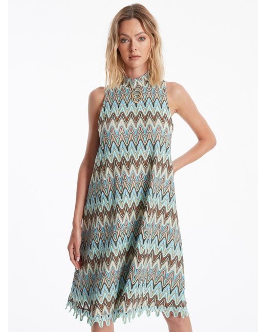 Ana Alcazar Blue Kleid Zefina