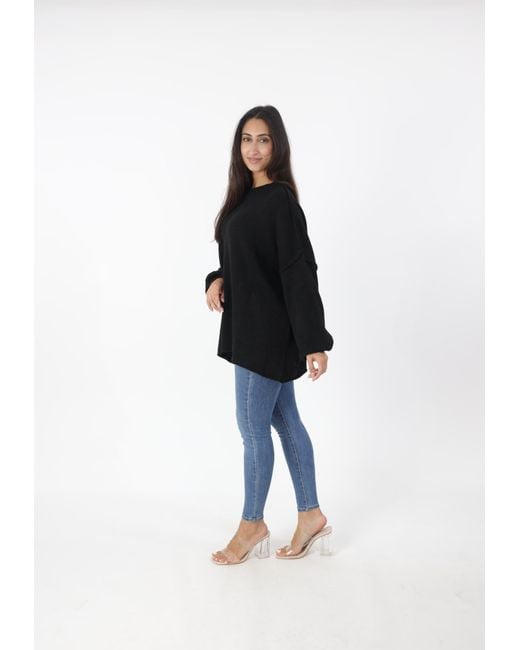 Elara Black Pullover
