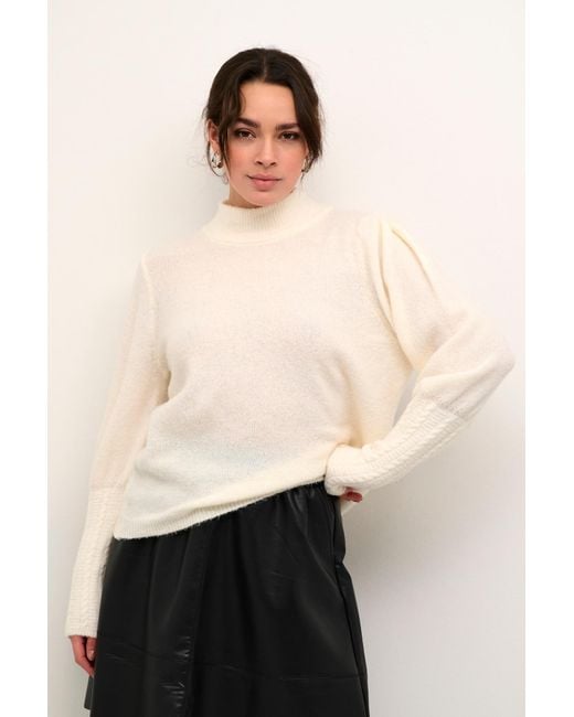 Kaffe White Pullover Ka Amelia