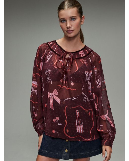 Next Brown Bluse