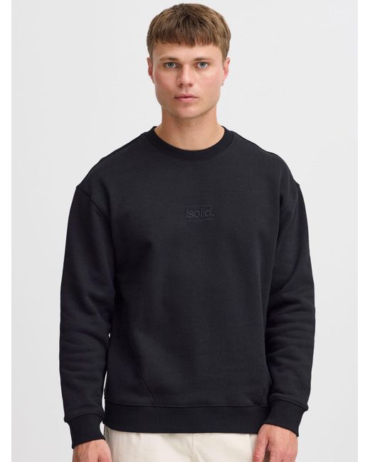 Solid Pullover Moris in Black für Herren