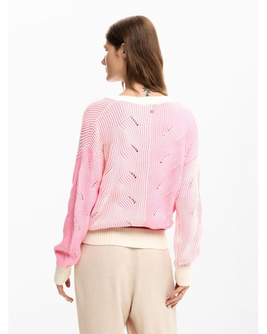 Desigual Pink Pullover
