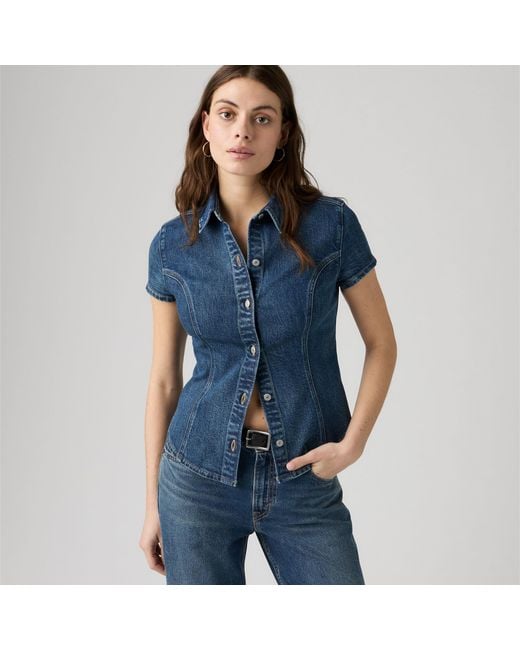 Levi's Blue Levis Bluse