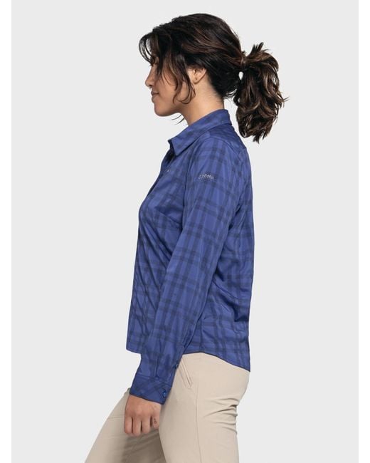 Schoeffel Blue Blusen Hiking Blouse Style Dynkur Wms