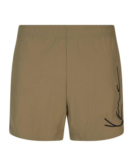 Karlkani Badeshorts in Green für Herren