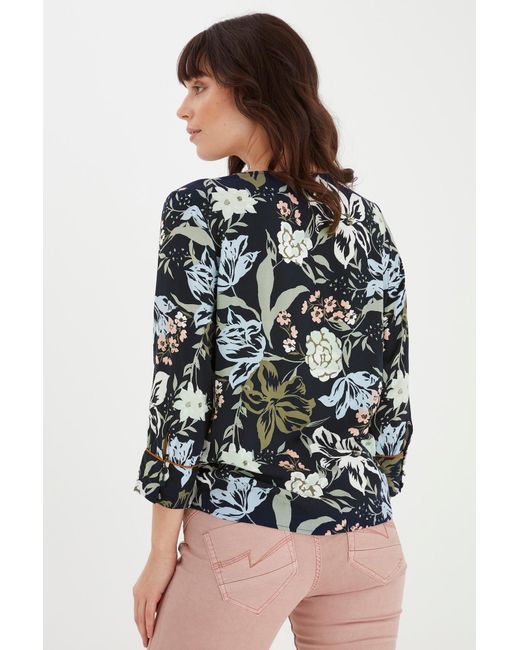 Fransa Black Bluse