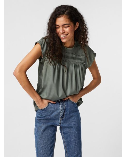 Vero Moda Green Bluse 'Debbie'