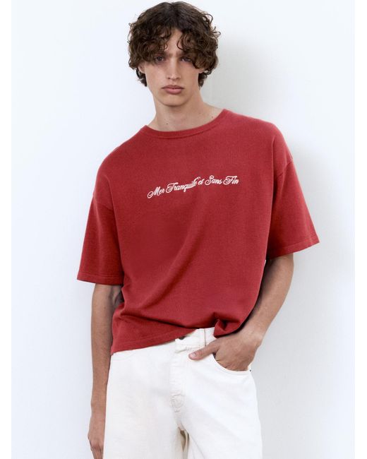 Pull&Bear Pullover in Red für Herren