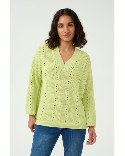 Kaffe Green Pullover Lorri