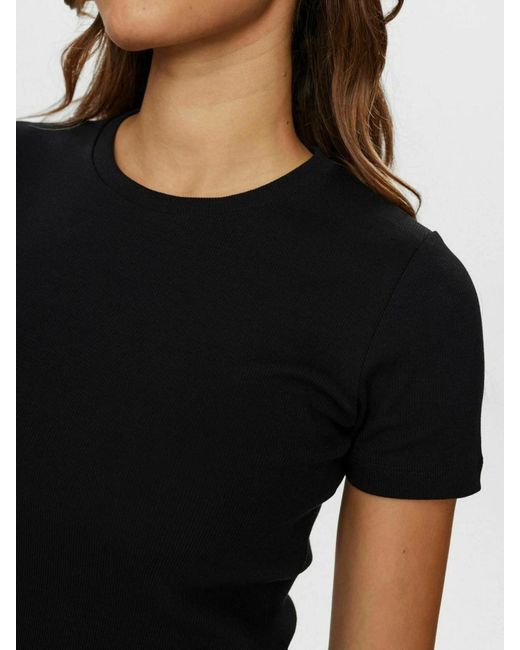 Numph Black T-Shirt Nuriley