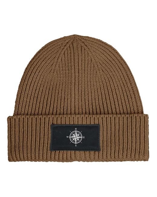 Neverless Brown Mütze Kompass