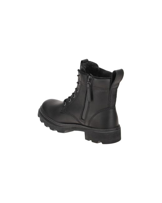 Ecco Black Boots Grainer 214723