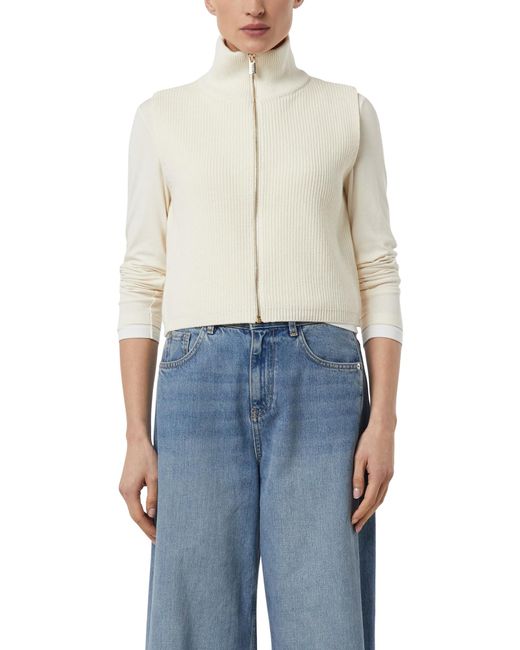 Comma, White Strickjacke