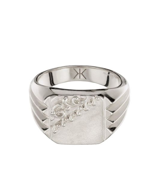 Kuzzoi Ring in White für Herren