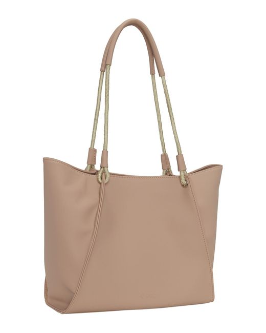 O bag White Shopper Tasche Mit Innentasche, Wasserabweisend Holiday