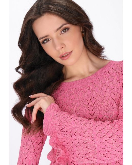 faina Pink Pullover Festive