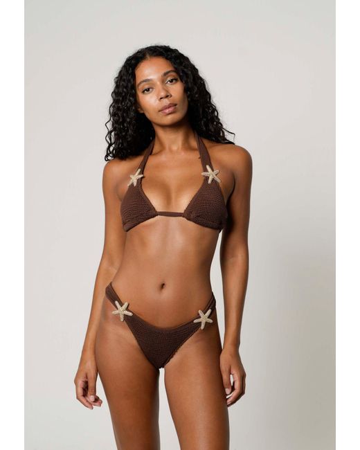Moda Minx Brown Bikinitop
