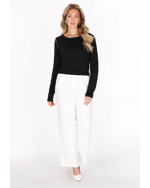 faina Black Pullover