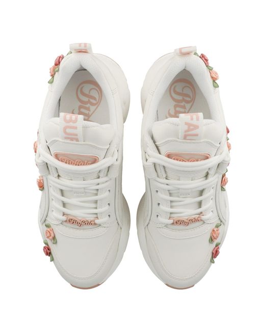 Buffalo White Sneaker Binary Rose 2.0