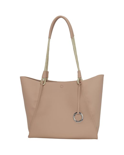O bag White Shopper Tasche Mit Innentasche, Wasserabweisend Holiday