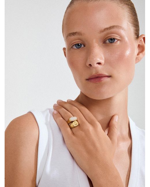 Pilgrim Ring Prism in Metallic für Herren