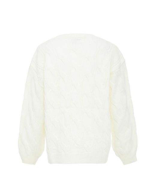 Aleva White Pullover